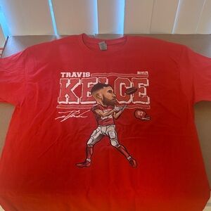 Kansas City chiefs Travis kelce red tshirt